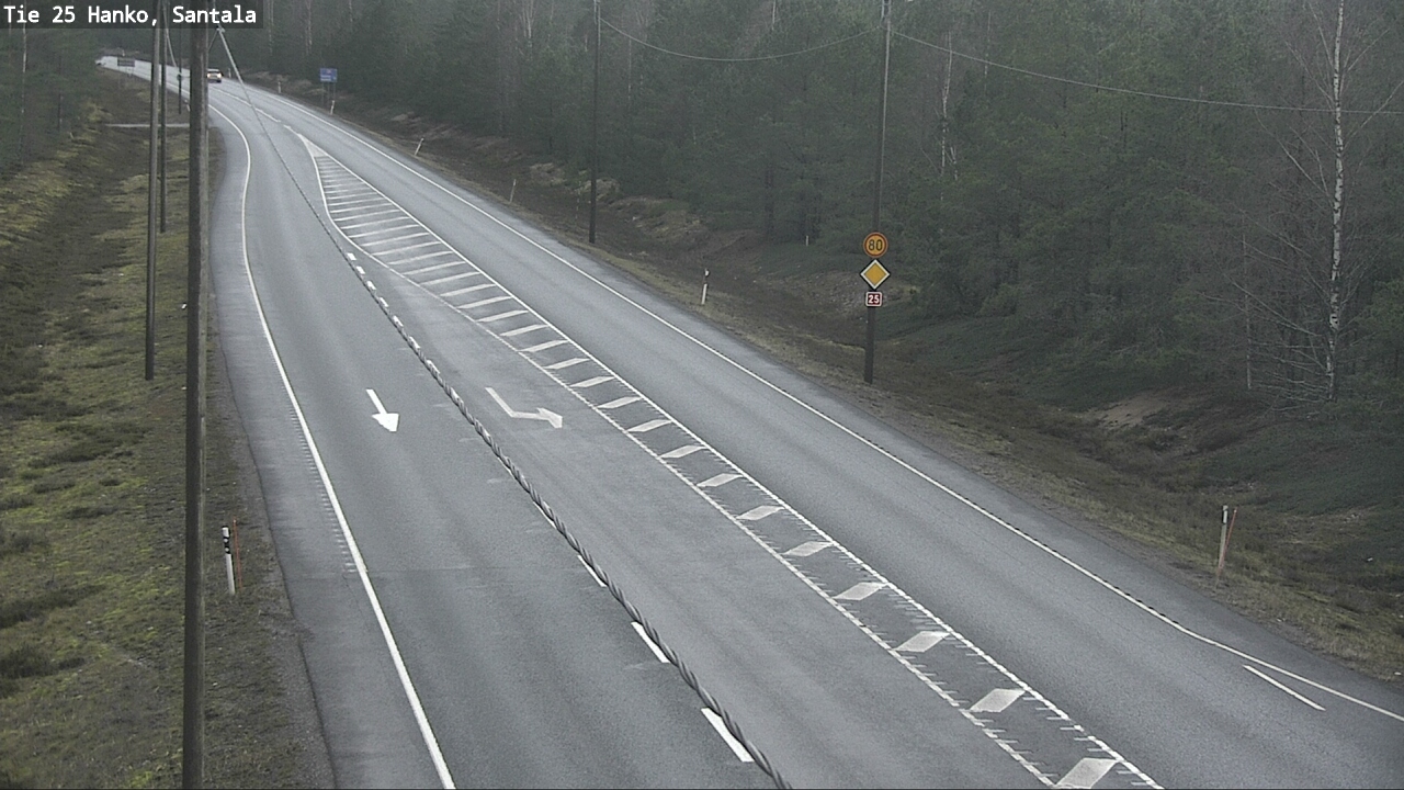 Weather Camera Image Väg 25 Hangö, Sandö, Hanko, Uusimaa