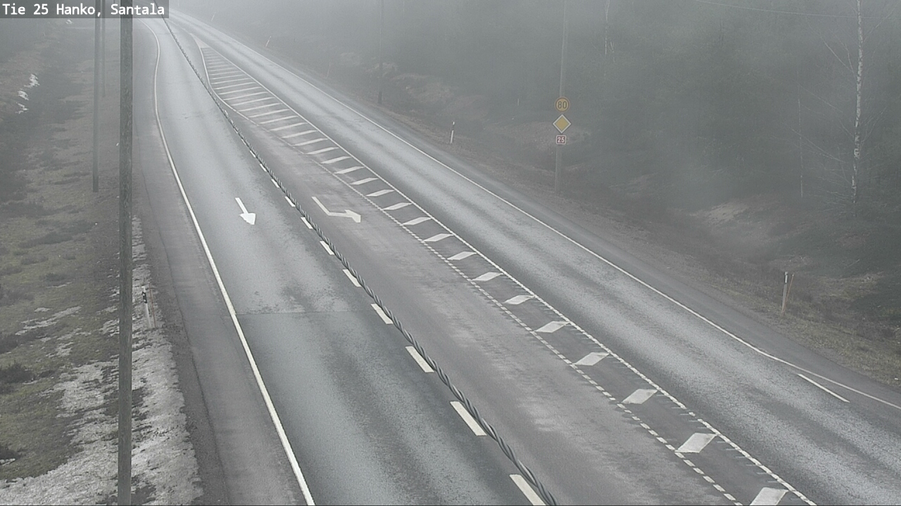 Weather Camera Image Road 25 Hanko, Santala, Hanko, Uusimaa