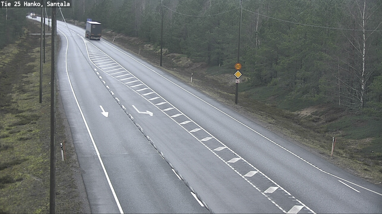 Weather Camera Image Road 25 Hanko, Santala, Hanko, Uusimaa