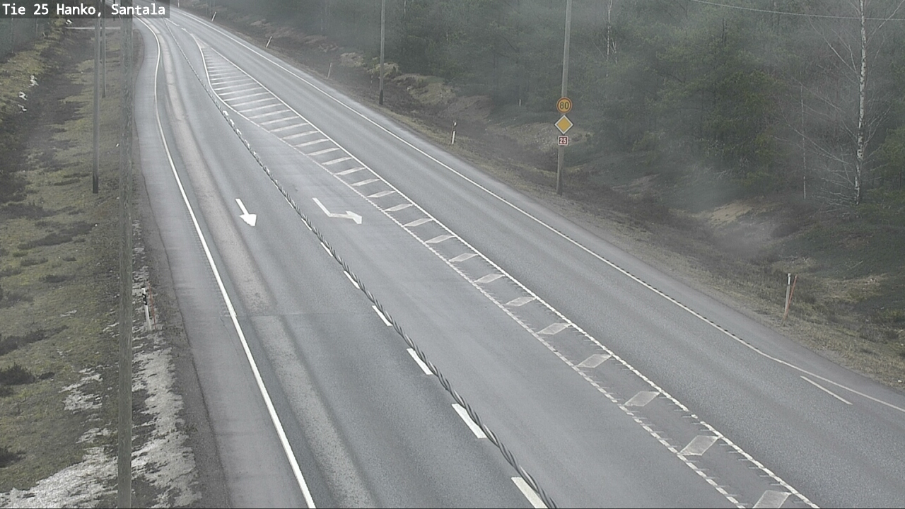 Weather Camera Image Road 25 Hanko, Santala, Hanko, Uusimaa