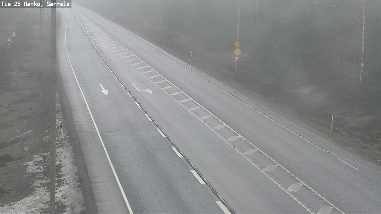 Weather Camera Image Road 25 Hanko, Santala, Hanko, Uusimaa