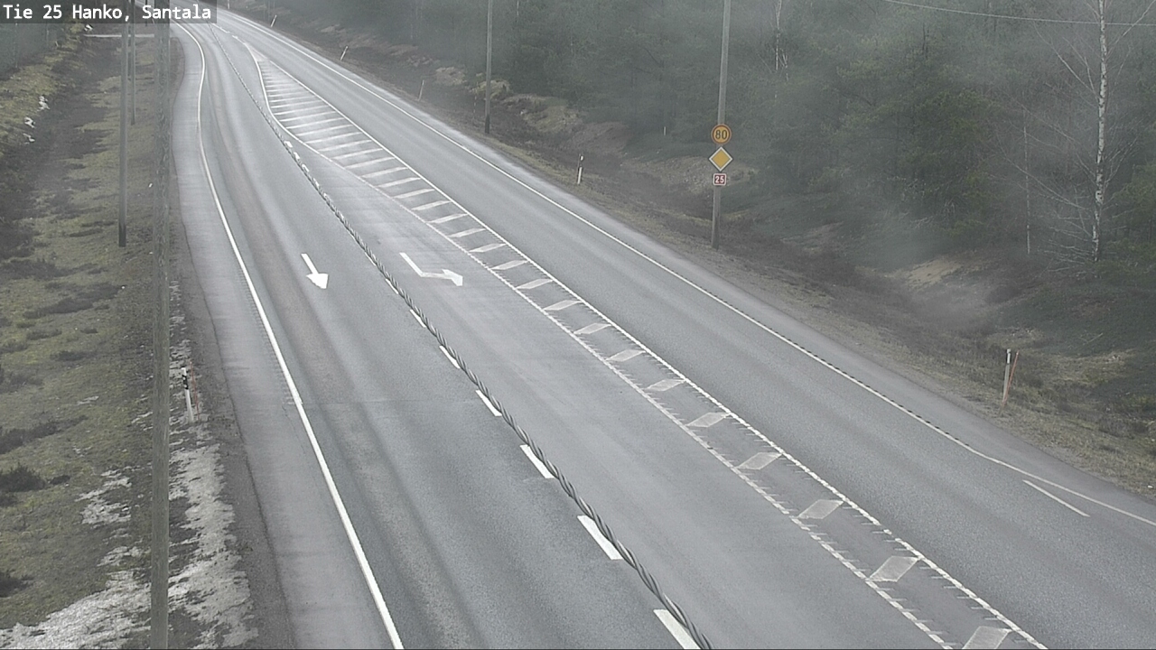 Weather Camera Image Road 25 Hanko, Santala, Hanko, Uusimaa