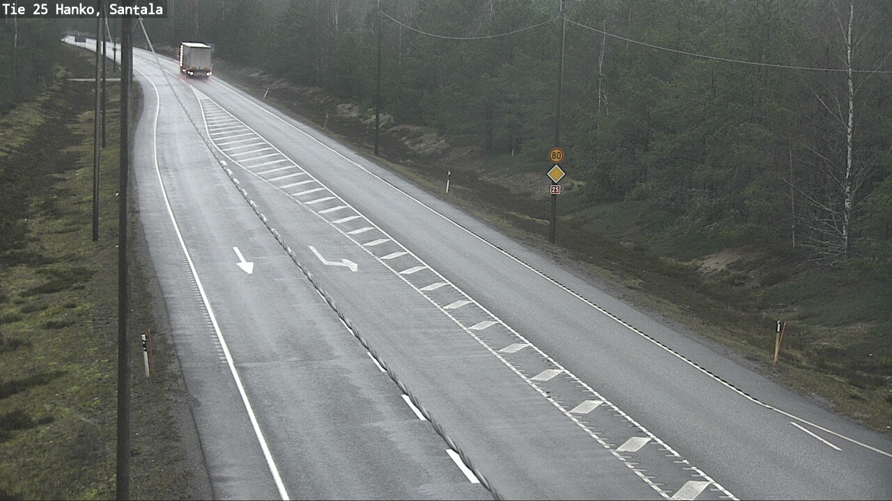 Weather Camera Image Road 25 Hanko, Santala, Hanko, Uusimaa