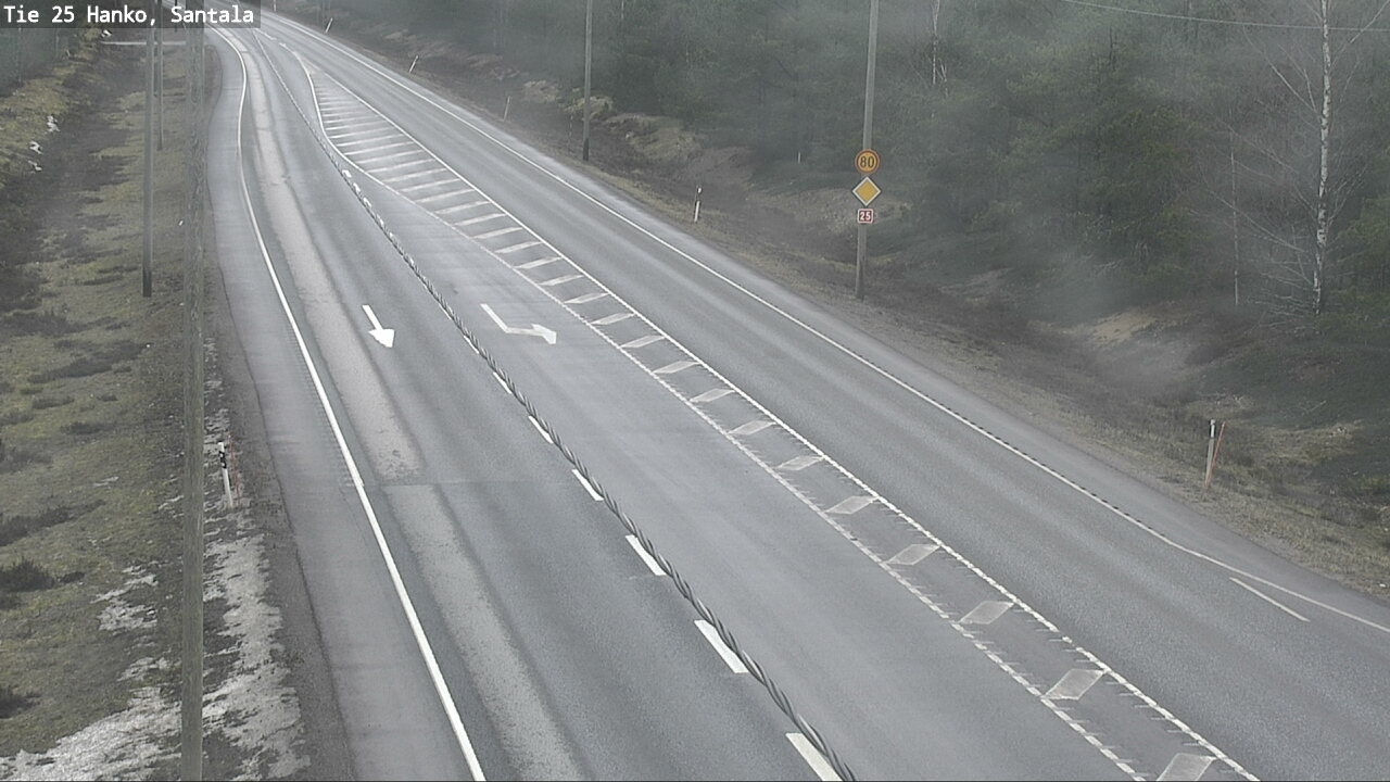 Weather Camera Image Road 25 Hanko, Santala, Hanko, Uusimaa