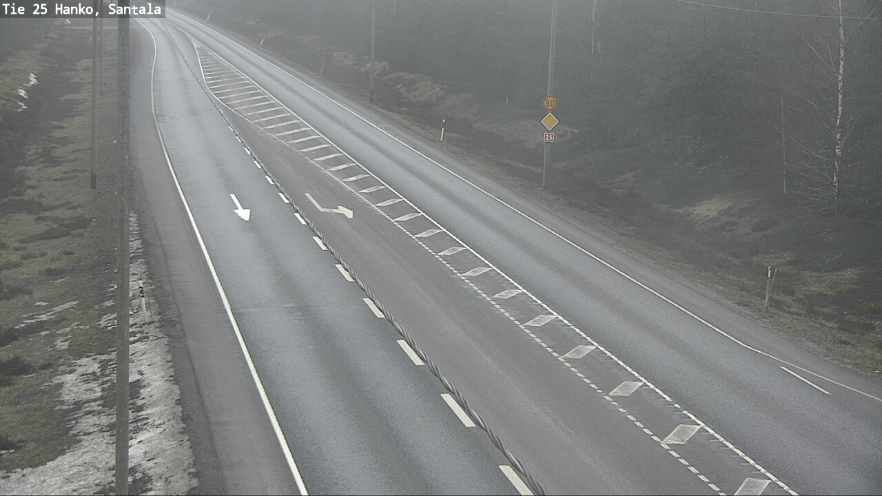 Weather Camera Image Road 25 Hanko, Santala, Hanko, Uusimaa