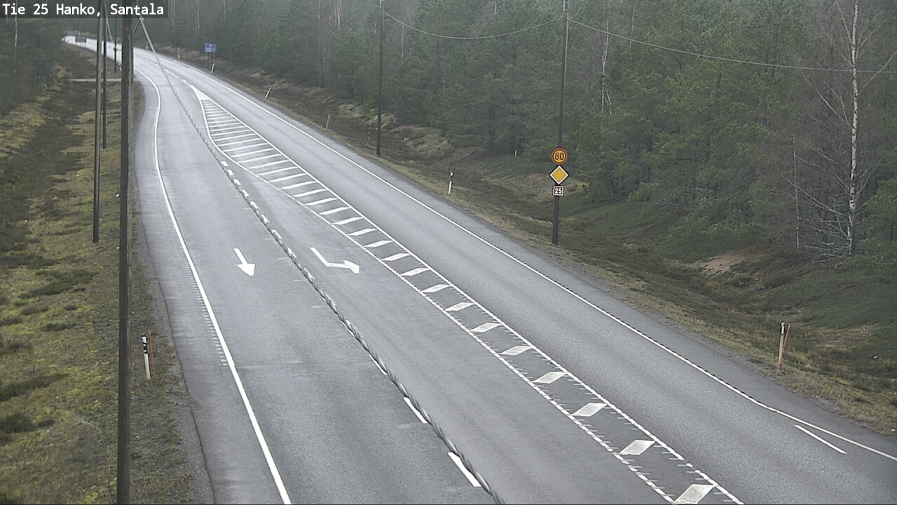 Weather Camera Image Road 25 Hanko, Santala, Hanko, Uusimaa