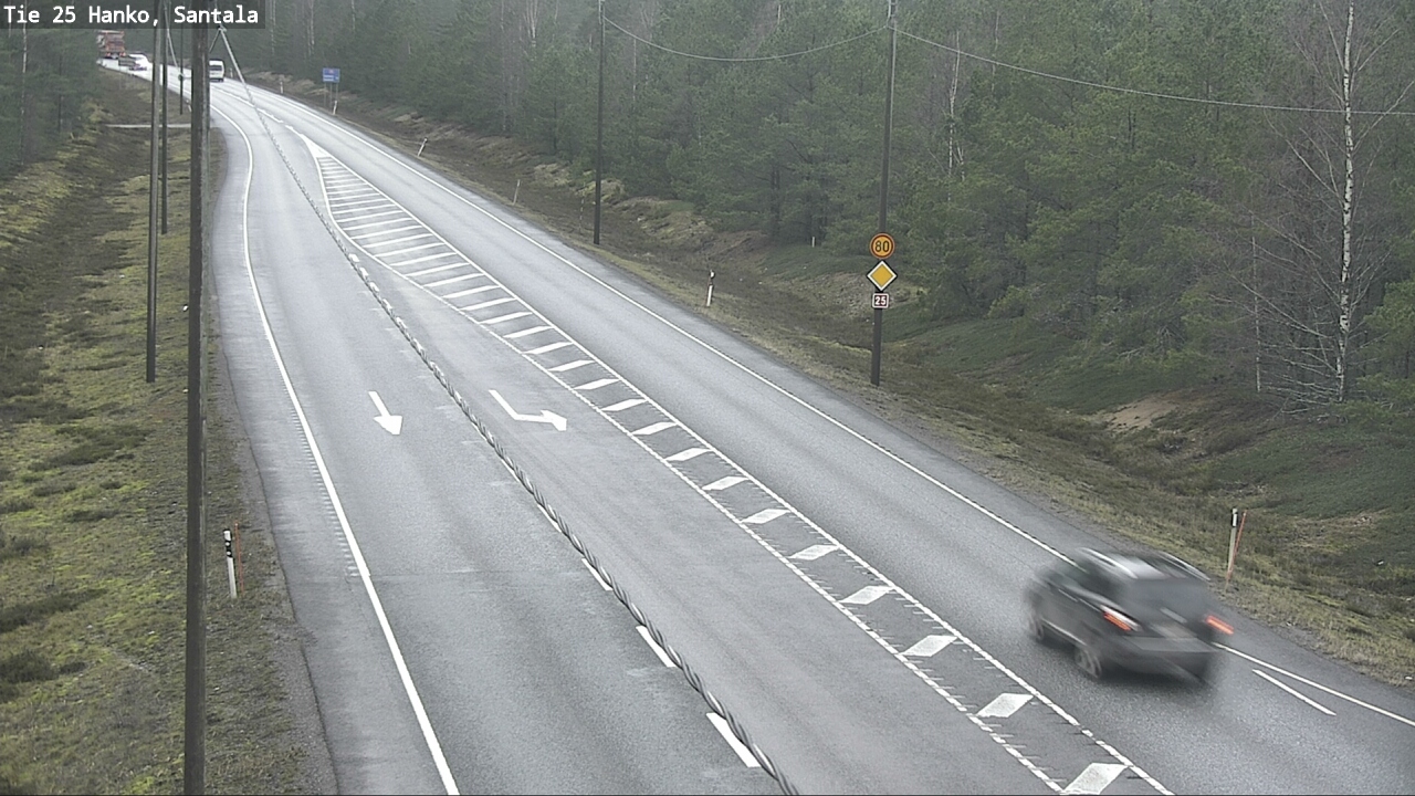 Weather Camera Image Road 25 Hanko, Santala, Hanko, Uusimaa