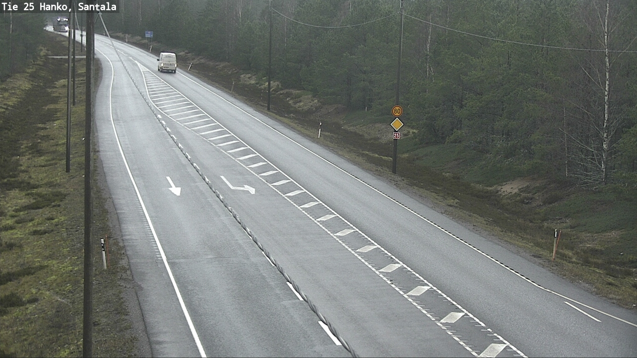 Weather Camera Image Road 25 Hanko, Santala, Hanko, Uusimaa