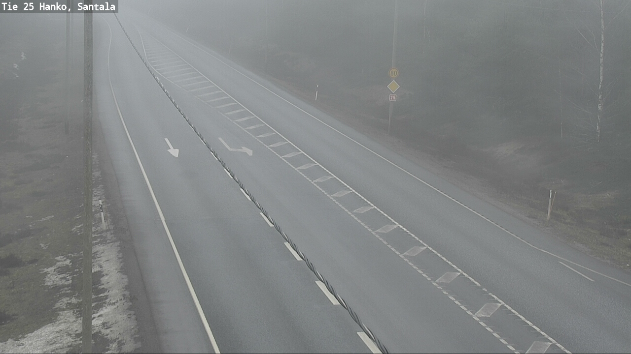 Weather Camera Image Road 25 Hanko, Santala, Hanko, Uusimaa