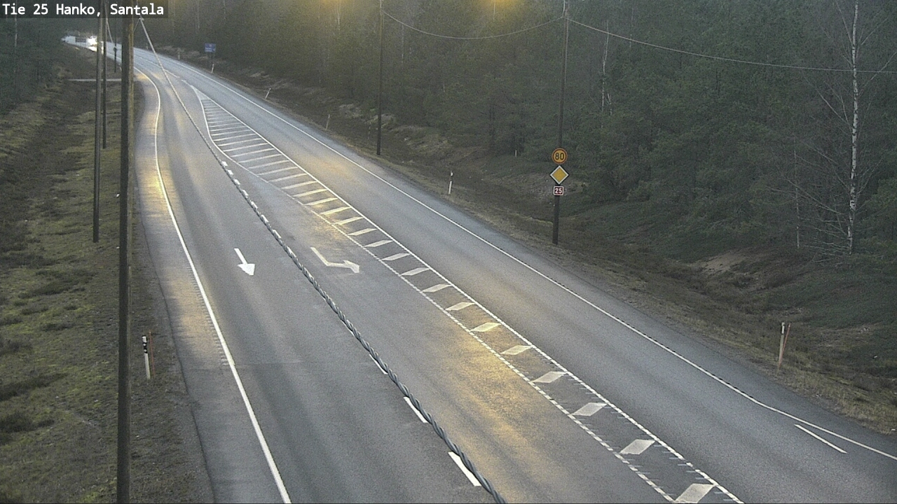 Weather Camera Image Väg 25 Hangö, Sandö, Hanko, Uusimaa