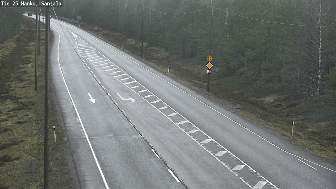 Weather Camera Image Road 25 Hanko, Santala, Hanko, Uusimaa