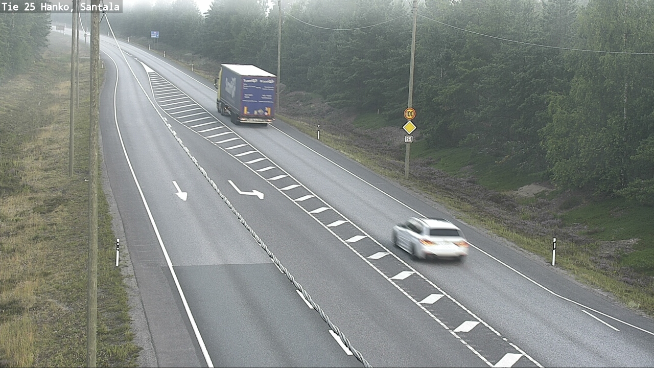 Weather Camera Image Väg 25 Hangö, Sandö, Hanko, Uusimaa
