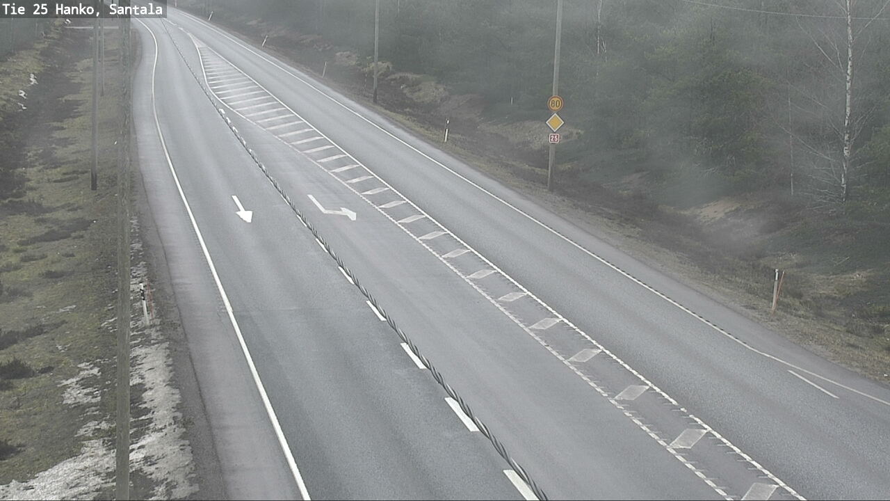 Weather Camera Image Road 25 Hanko, Santala, Hanko, Uusimaa