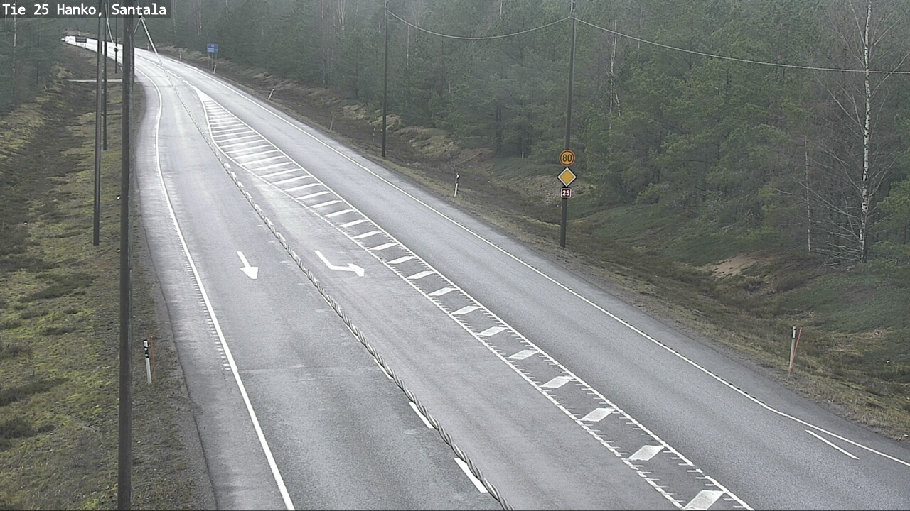 Weather Camera Image Road 25 Hanko, Santala, Hanko, Uusimaa