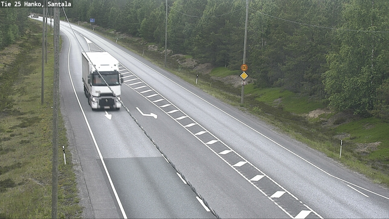 Weather Camera Image Road 25 Hanko, Santala, Hanko, Uusimaa