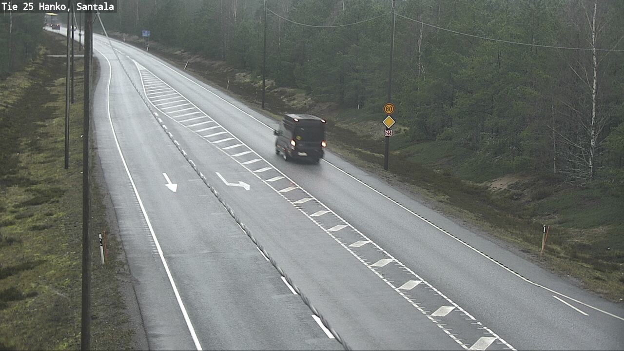 Weather Camera Image Road 25 Hanko, Santala, Hanko, Uusimaa