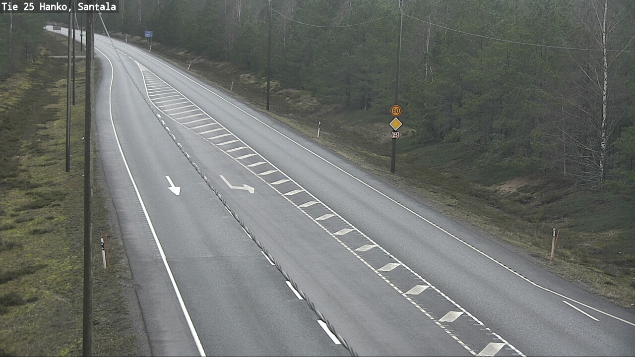 Weather Camera Image Väg 25 Hangö, Sandö, Hanko, Uusimaa