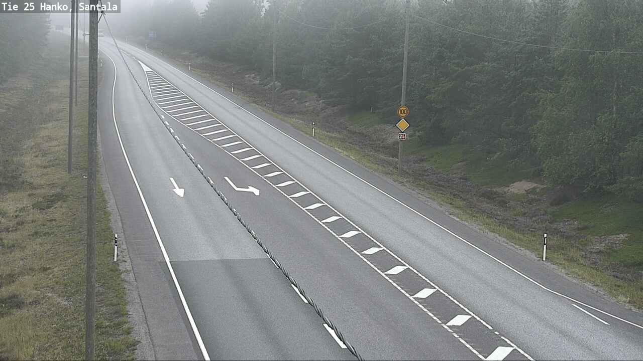 Weather Camera Image Väg 25 Hangö, Sandö, Hanko, Uusimaa