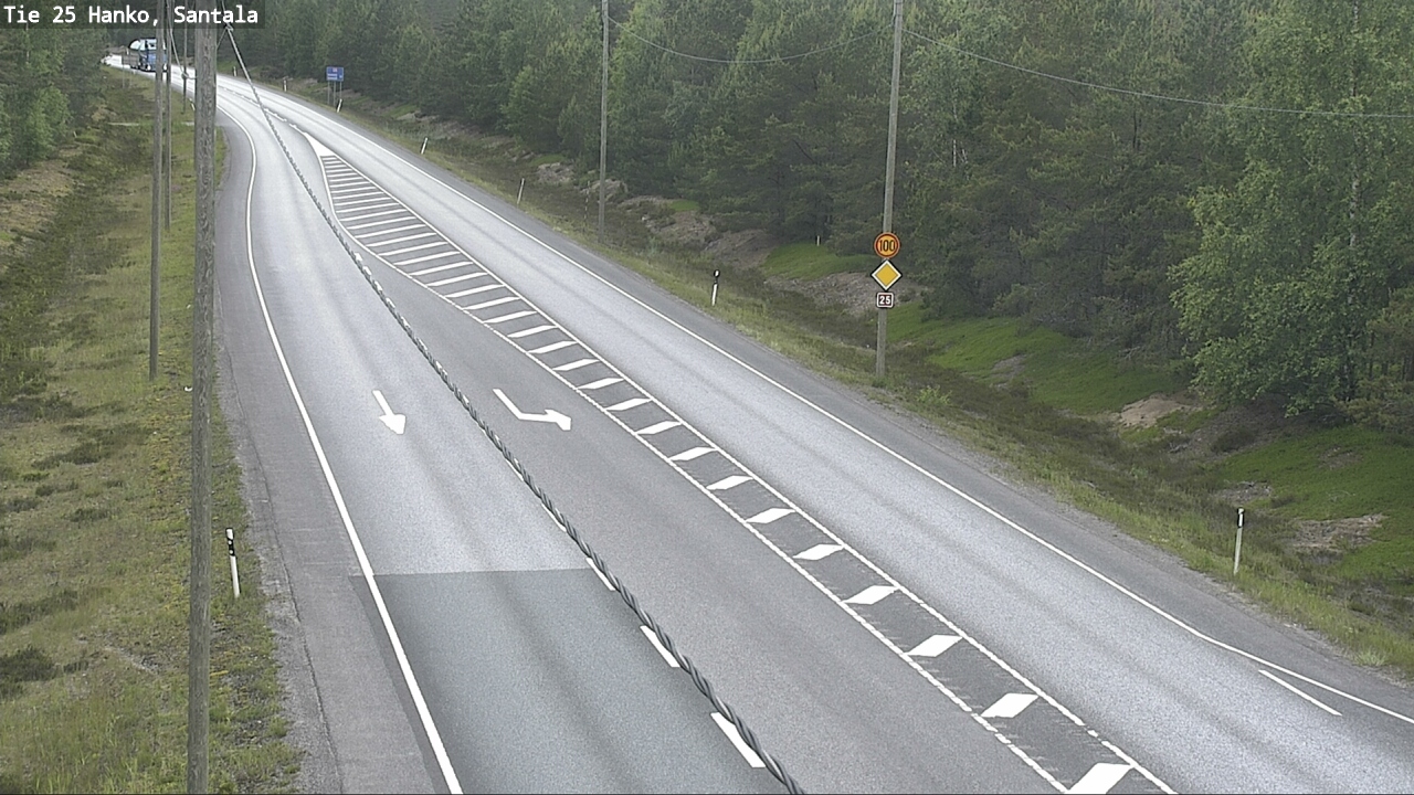Weather Camera Image Road 25 Hanko, Santala, Hanko, Uusimaa