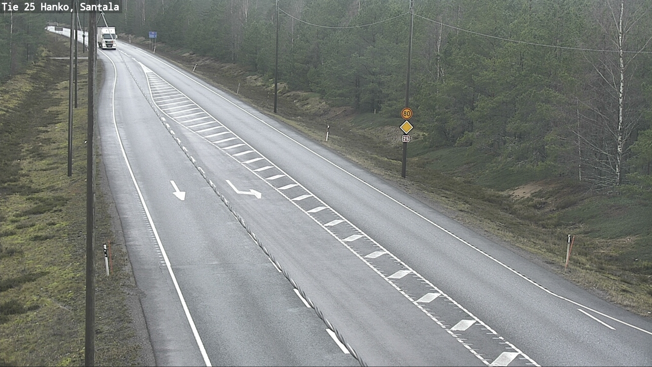 Weather Camera Image Road 25 Hanko, Santala, Hanko, Uusimaa