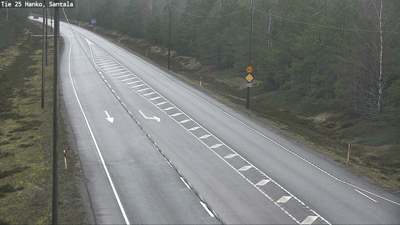 Weather Camera Image Road 25 Hanko, Santala, Hanko, Uusimaa