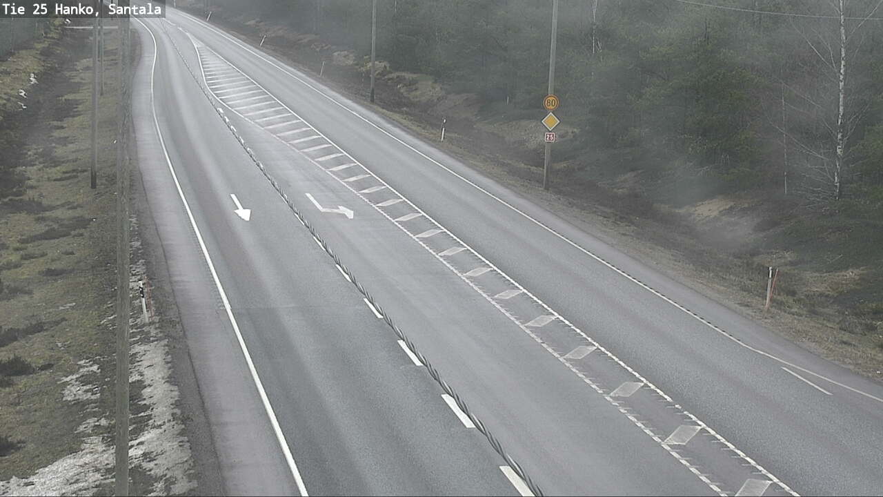 Weather Camera Image Road 25 Hanko, Santala, Hanko, Uusimaa