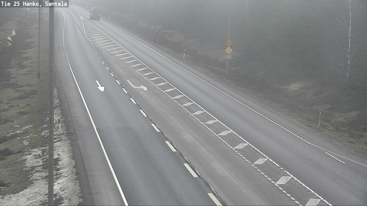 Weather Camera Image Road 25 Hanko, Santala, Hanko, Uusimaa