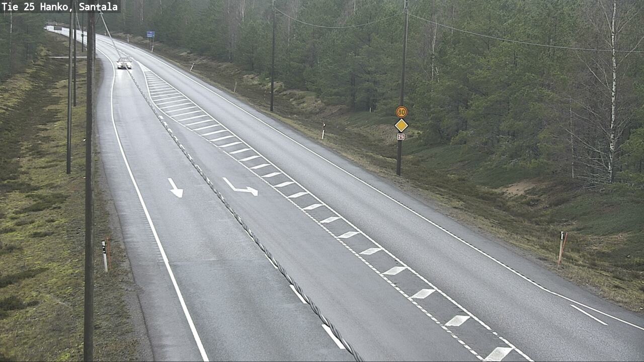 Weather Camera Image Road 25 Hanko, Santala, Hanko, Uusimaa