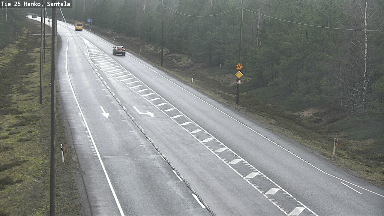 Weather Camera Image Road 25 Hanko, Santala, Hanko, Uusimaa