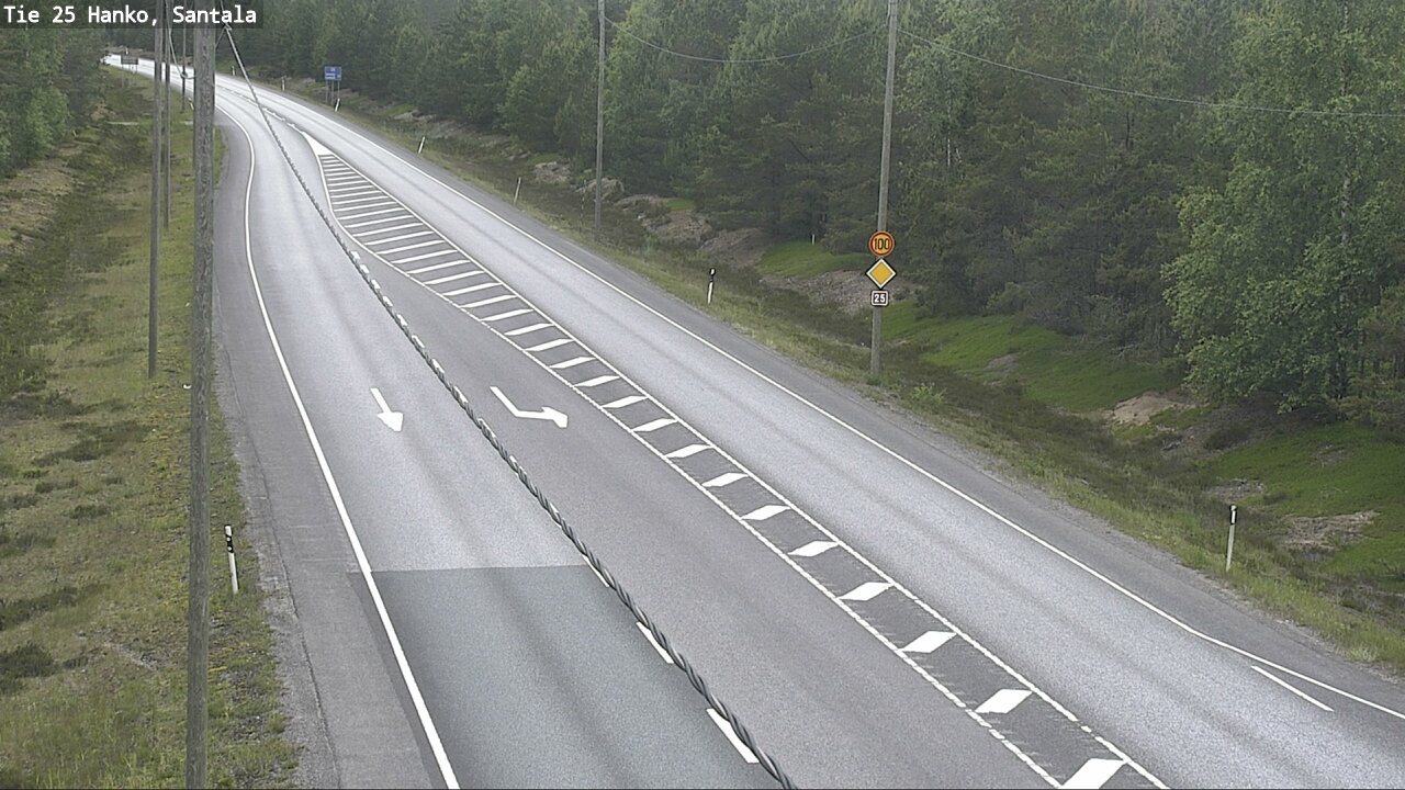 Weather Camera Image Road 25 Hanko, Santala, Hanko, Uusimaa