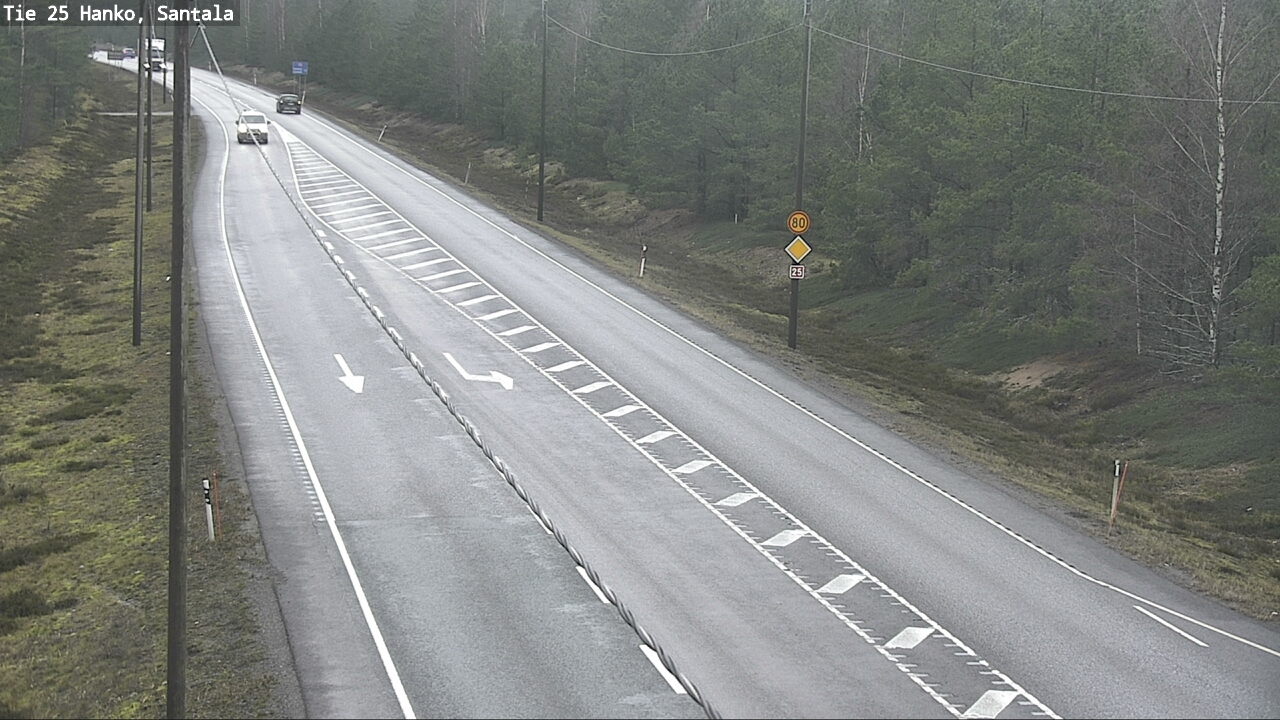 Weather Camera Image Road 25 Hanko, Santala, Hanko, Uusimaa