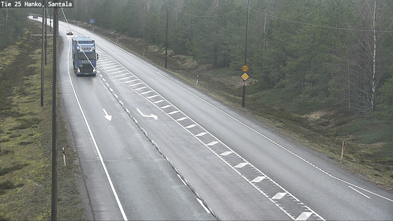 Weather Camera Image Road 25 Hanko, Santala, Hanko, Uusimaa