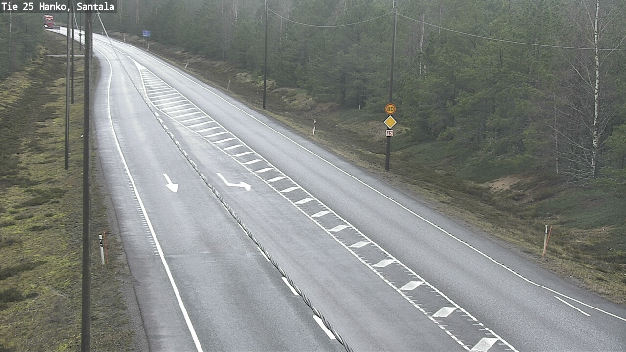 Weather Camera Image Road 25 Hanko, Santala, Hanko, Uusimaa