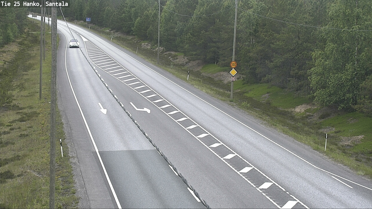 Weather Camera Image Road 25 Hanko, Santala, Hanko, Uusimaa