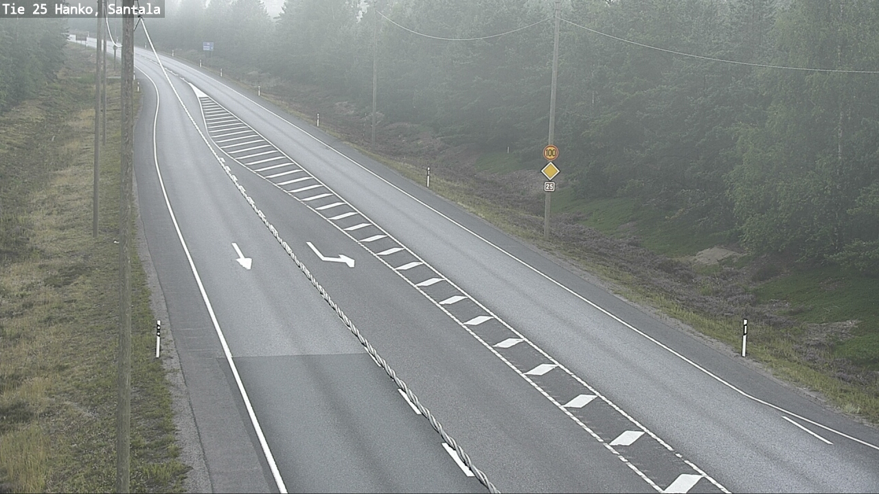 Weather Camera Image Väg 25 Hangö, Sandö, Hanko, Uusimaa