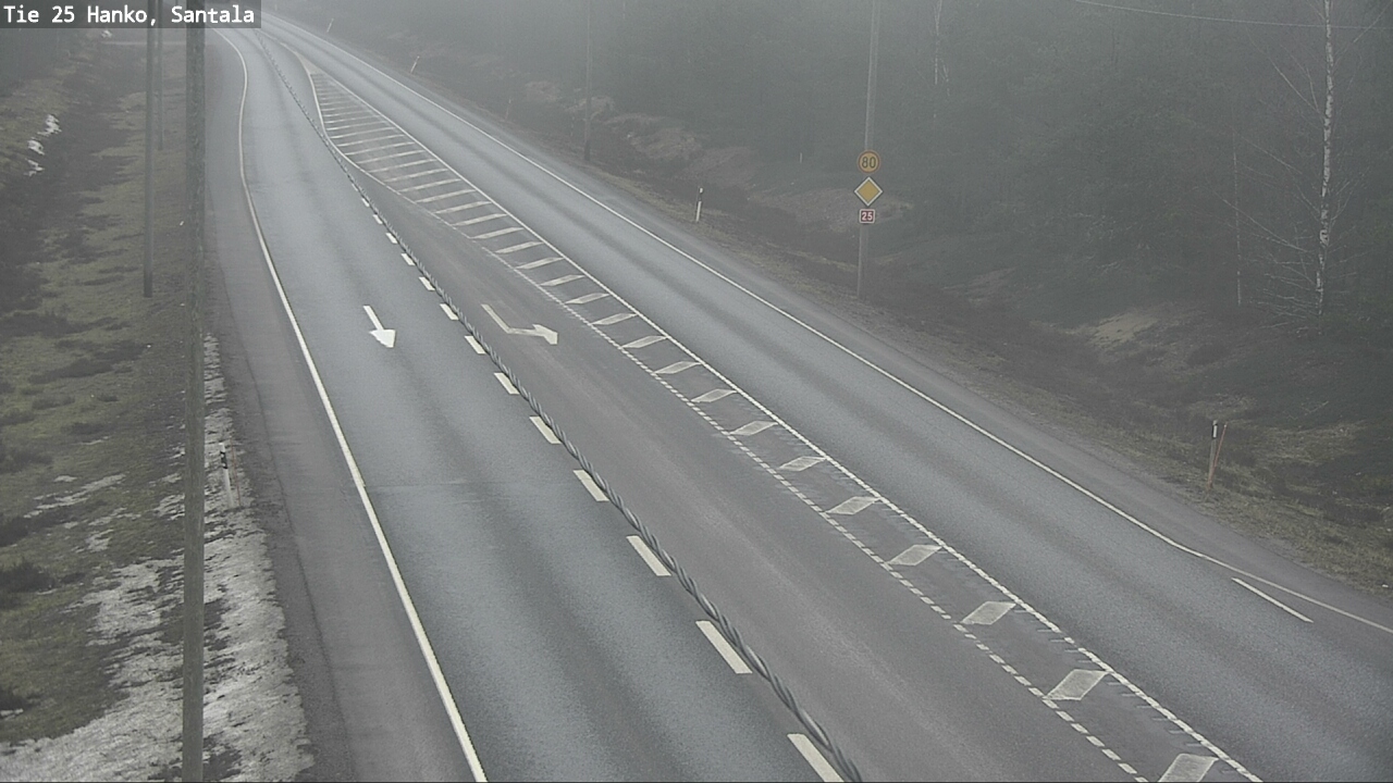 Weather Camera Image Road 25 Hanko, Santala, Hanko, Uusimaa