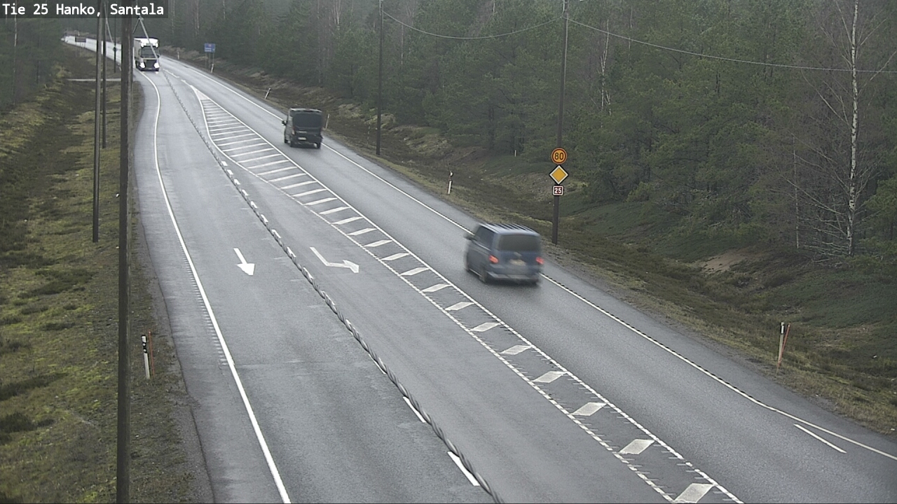 Weather Camera Image Road 25 Hanko, Santala, Hanko, Uusimaa