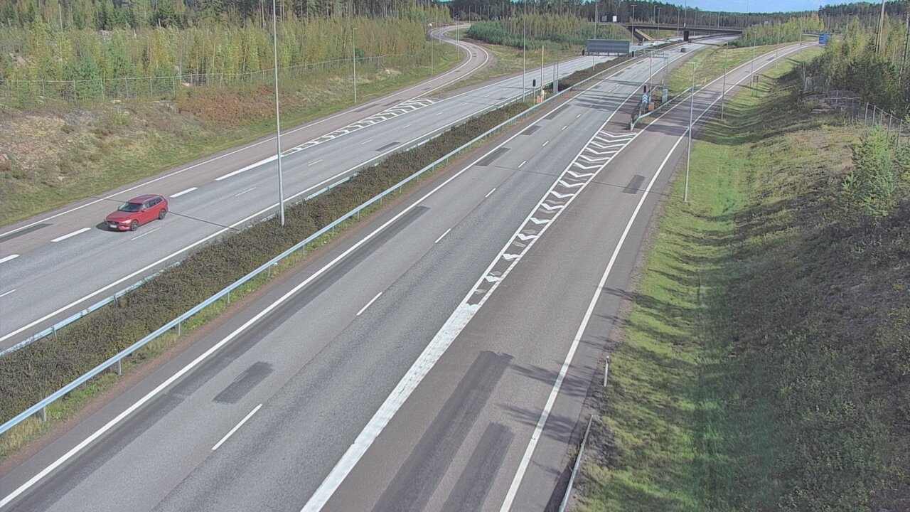 Weather Camera Image Väg 7 Lovisa, Marnadsbacken väst, Loviisa, Uusimaa