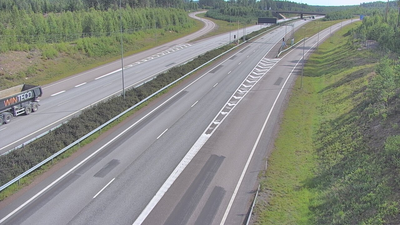 Weather Camera Image Väg 7 Lovisa, Marnadsbacken väst, Loviisa, Uusimaa