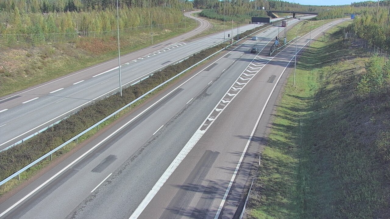 Weather Camera Image Väg 7 Lovisa, Marnadsbacken väst, Loviisa, Uusimaa