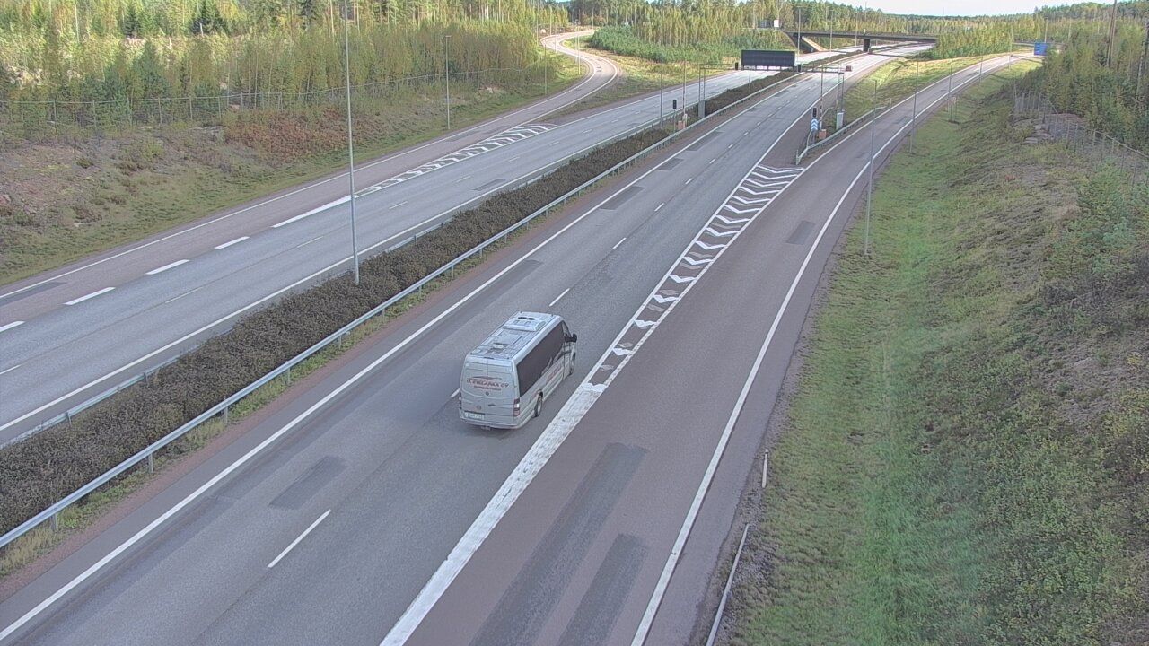 Weather Camera Image Väg 7 Lovisa, Marnadsbacken väst, Loviisa, Uusimaa