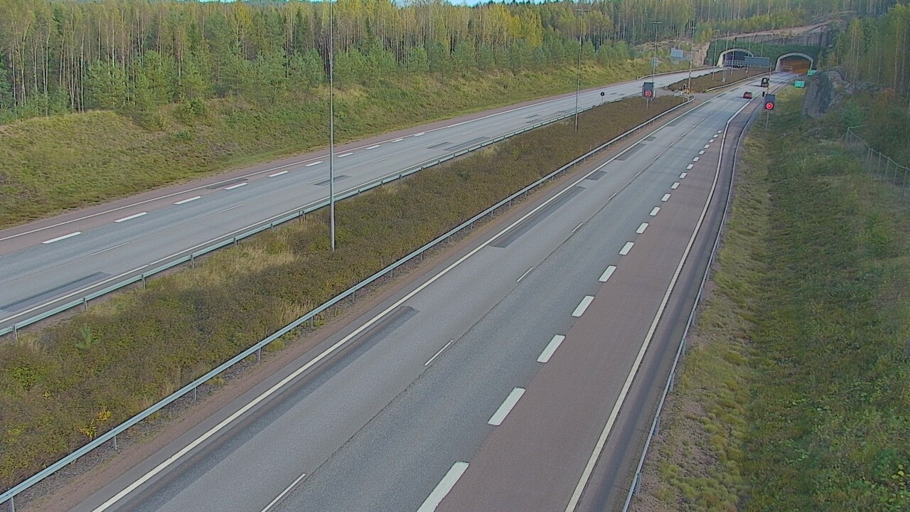 Kelikamerat Kuva Tie 7 Loviisa Markkinamäki, puomi, länsi, Loviisa, Uusimaa