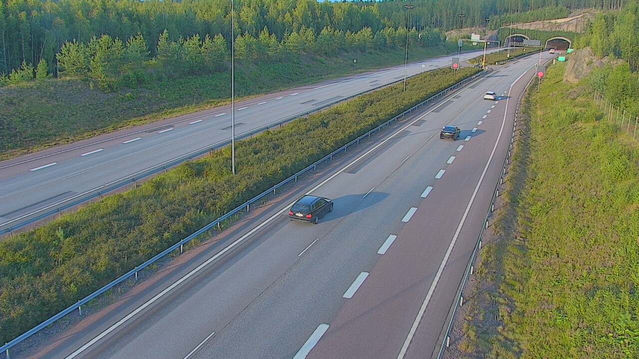 Kelikamerat Kuva Tie 7 Loviisa Markkinamäki, puomi, länsi, Loviisa, Uusimaa
