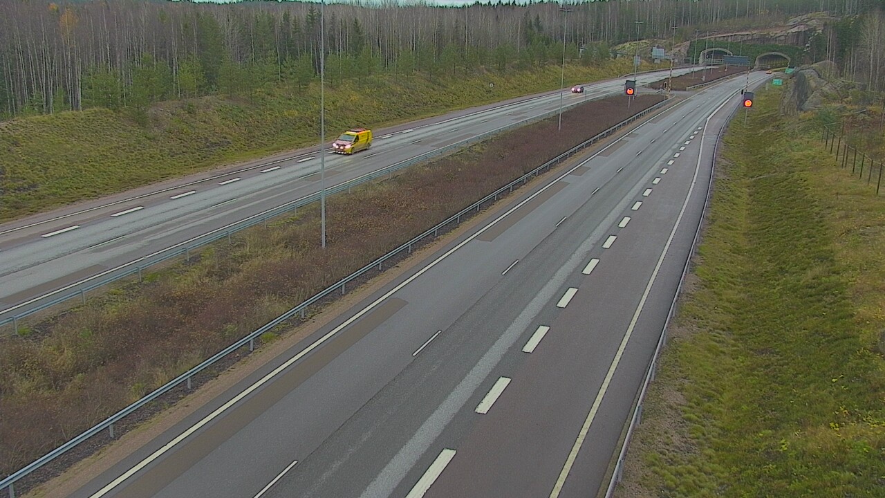 Kelikamerat Kuva Tie 7 Loviisa Markkinamäki, puomi, länsi, Loviisa, Uusimaa