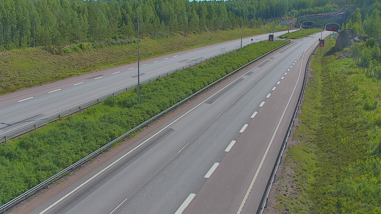 Kelikamerat Kuva Tie 7 Loviisa Markkinamäki, puomi, länsi, Loviisa, Uusimaa