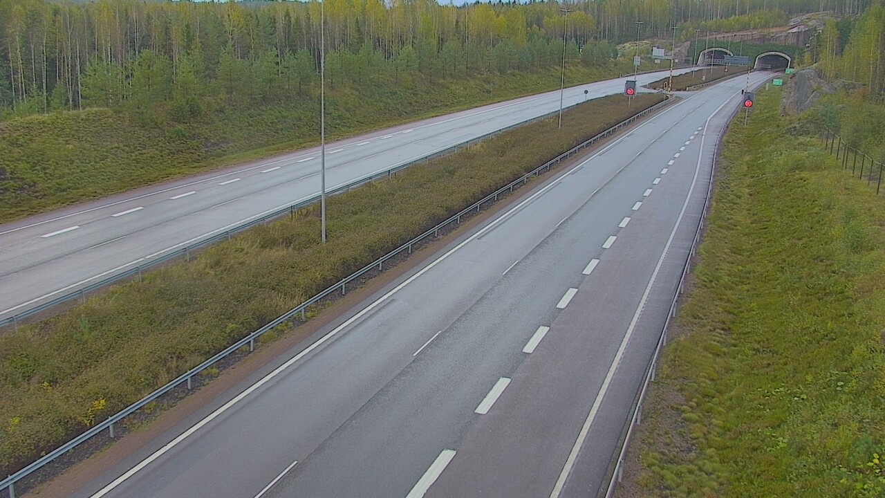 Kelikamerat Kuva Tie 7 Loviisa Markkinamäki, puomi, länsi, Loviisa, Uusimaa