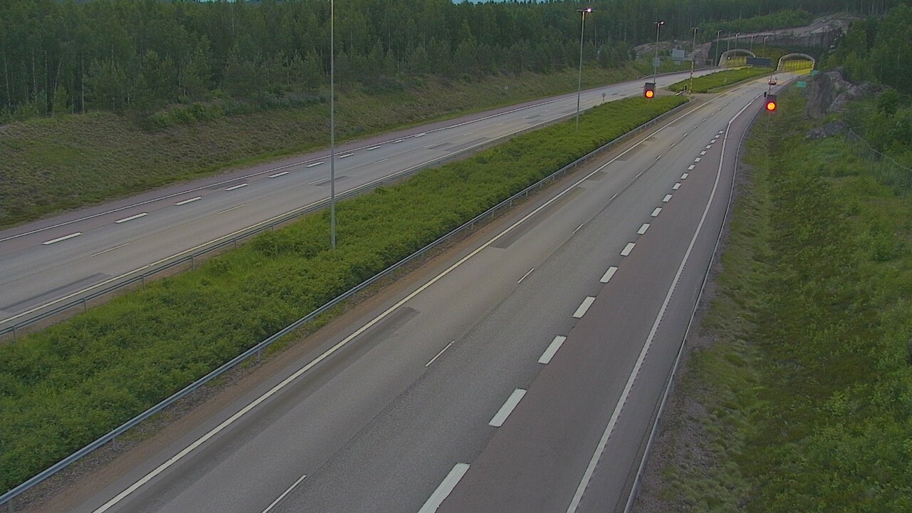 Kelikamerat Kuva Tie 7 Loviisa Markkinamäki, puomi, länsi, Loviisa, Uusimaa