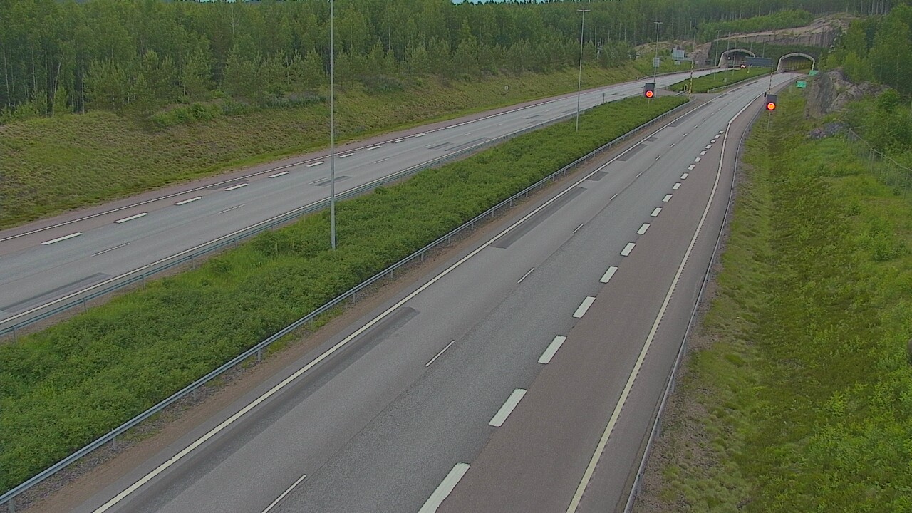 Kelikamerat Kuva Tie 7 Loviisa Markkinamäki, puomi, länsi, Loviisa, Uusimaa