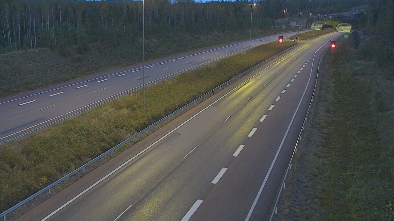 Kelikamerat Kuva Tie 7 Loviisa Markkinamäki, puomi, länsi, Loviisa, Uusimaa