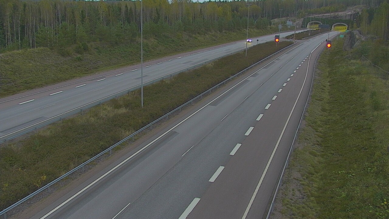 Kelikamerat Kuva Tie 7 Loviisa Markkinamäki, puomi, länsi, Loviisa, Uusimaa